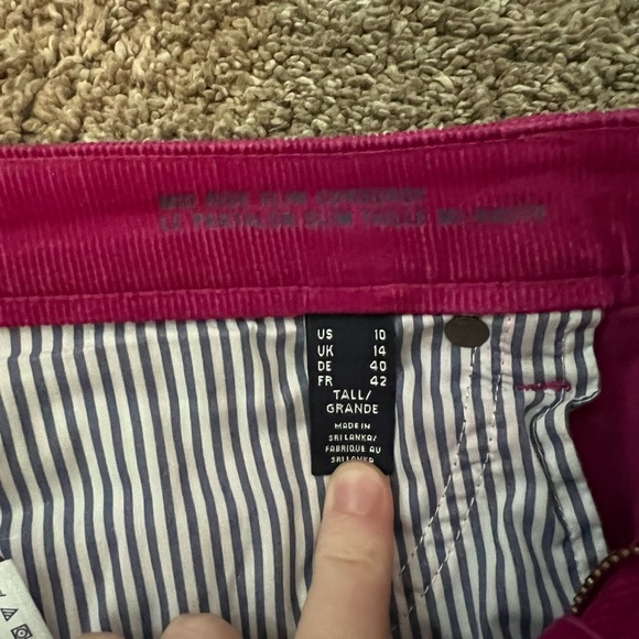 Lands End corduroy pants hot pink - Picture 2 of 2